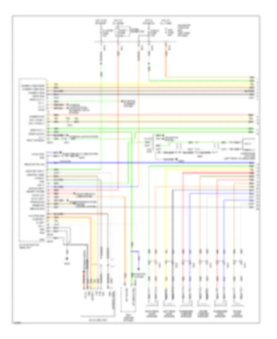 Navigation Wiring Diagram (1 of 3) for Hyundai Tucson GLS 2014