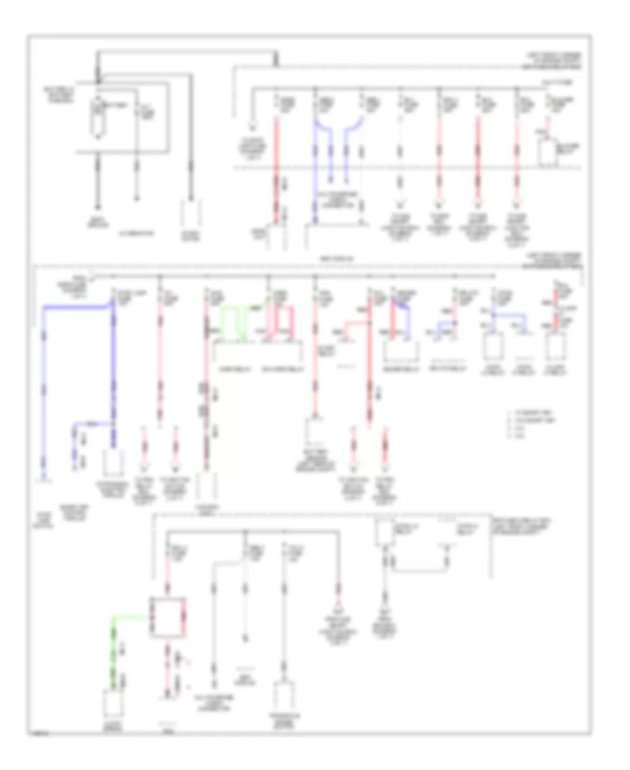 Power Distribution Wiring Diagram 1 of 7 for Hyundai Tucson GLS 2014