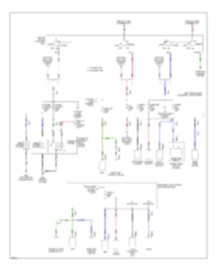 Power Distribution Wiring Diagram (2 of 7) for Hyundai Tucson GLS 2014