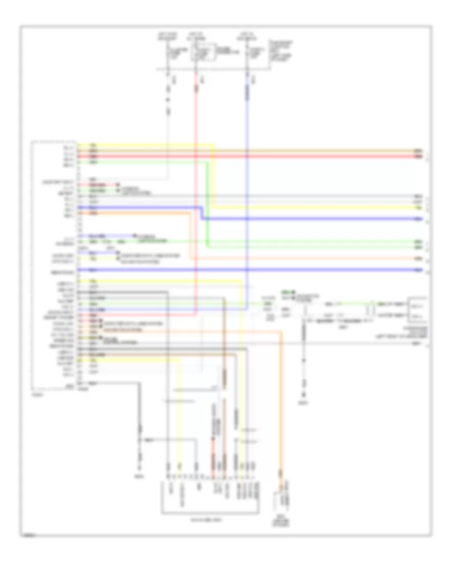 Radio Wiring Diagram, without Navigation (1 of 3) for Hyundai Tucson GLS 2014