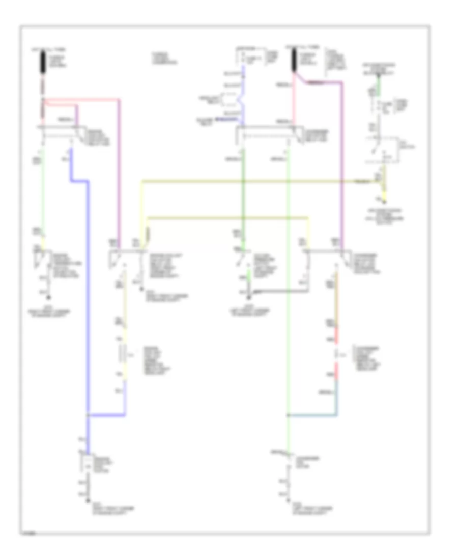 Cooling Fan Wiring Diagram for Hyundai Sonata GLS 1990