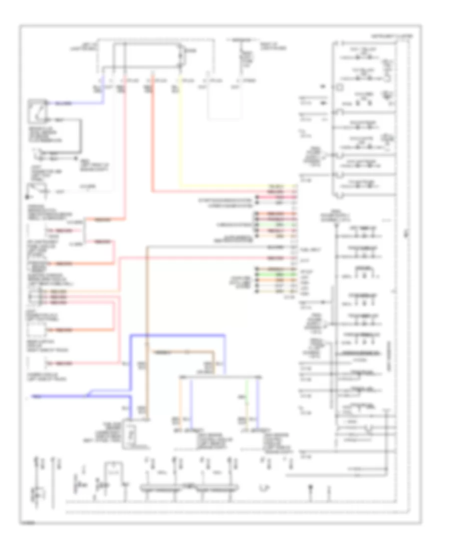 Instrument Cluster Wiring Diagram, with Super Vision (2 of 2) for Hyundai Genesis 3.8 2009