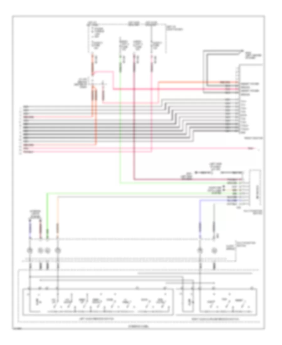 Navigation Wiring Diagram (2 of 3) for Hyundai Genesis 3.8 2009