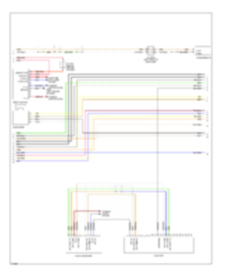 Radio Wiring Diagram, without Navigation with JBL (2 of 3) for Hyundai Genesis 3.8 2009