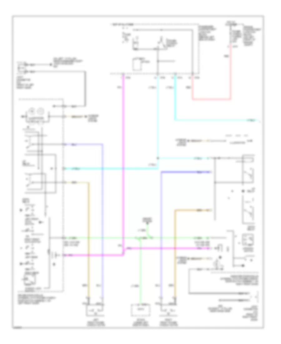 Power Windows Wiring Diagram 1 of 2 for Hyundai XG350 L 2005