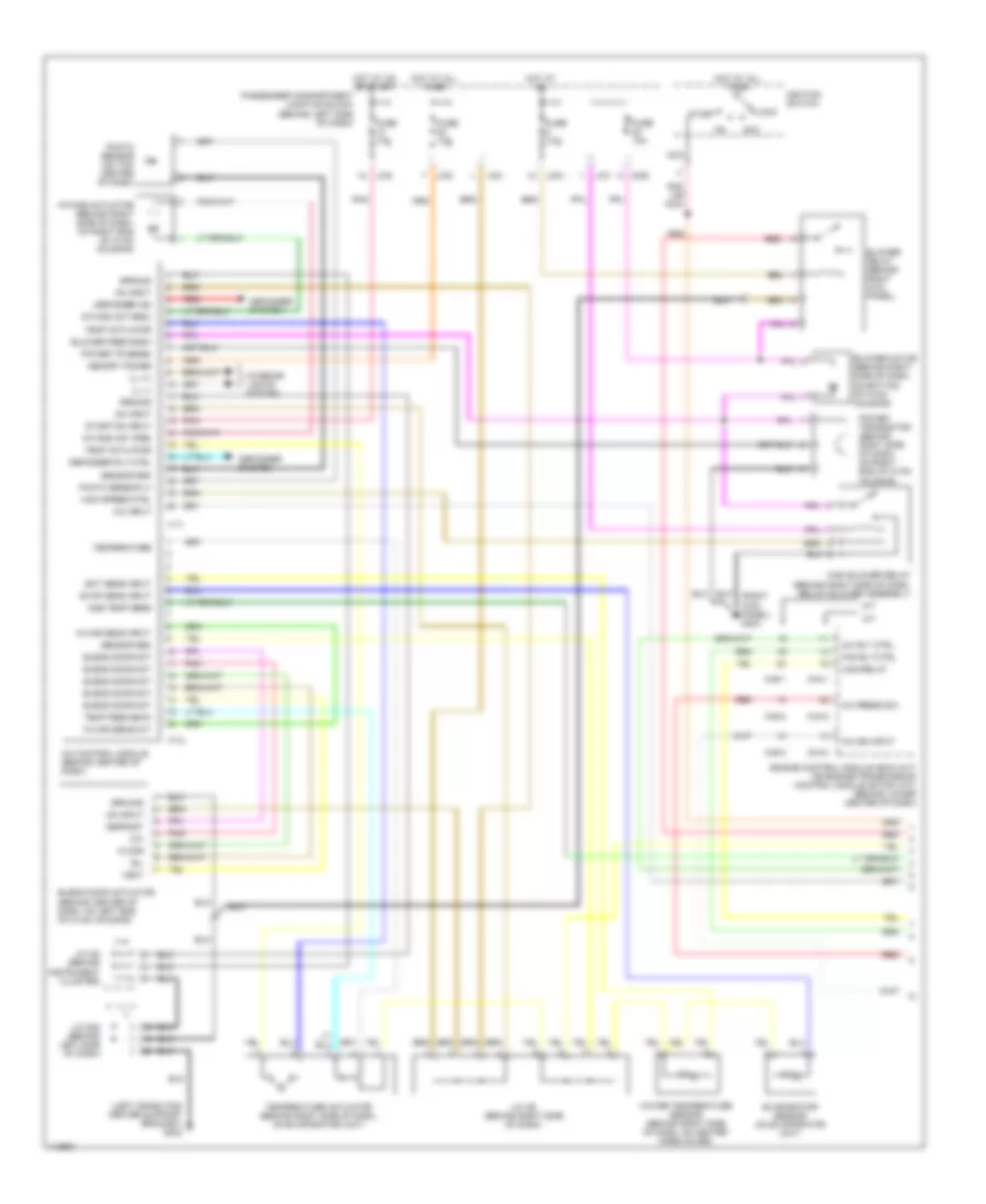 2 4L Automatic A C Wiring Diagram 1 of 2 for Hyundai Sonata 1999