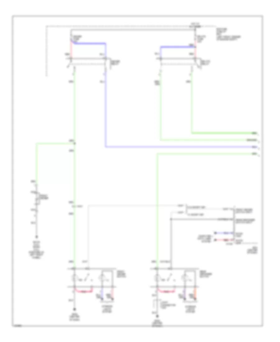 Defoggers Wiring Diagram 1 of 2 for Hyundai Tucson Limited 2014