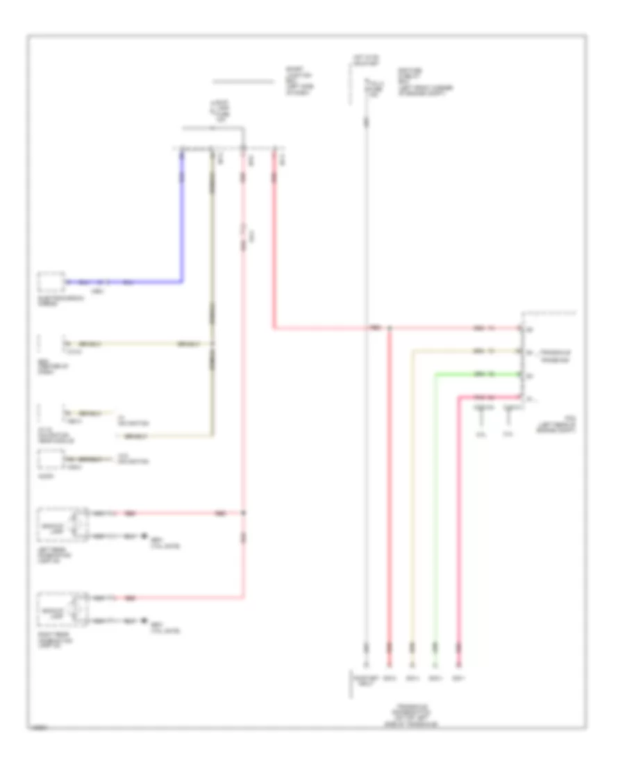 Backup Lamps Wiring Diagram for Hyundai Tucson Limited 2014