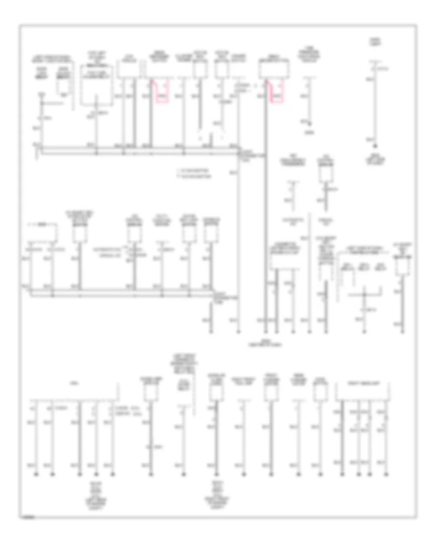 Ground Distribution Wiring Diagram (2 of 4) for Hyundai Tucson Limited 2014