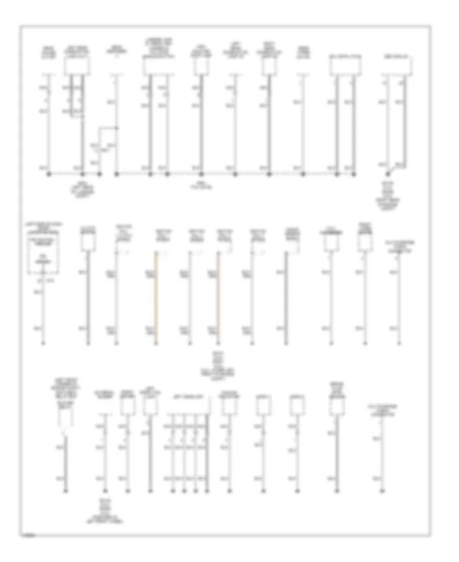 Ground Distribution Wiring Diagram (4 of 4) for Hyundai Tucson Limited 2014
