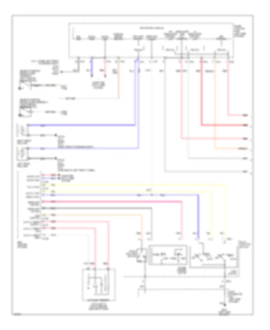 Headlights Wiring Diagram 1 of 2 for Hyundai Tucson Limited 2014