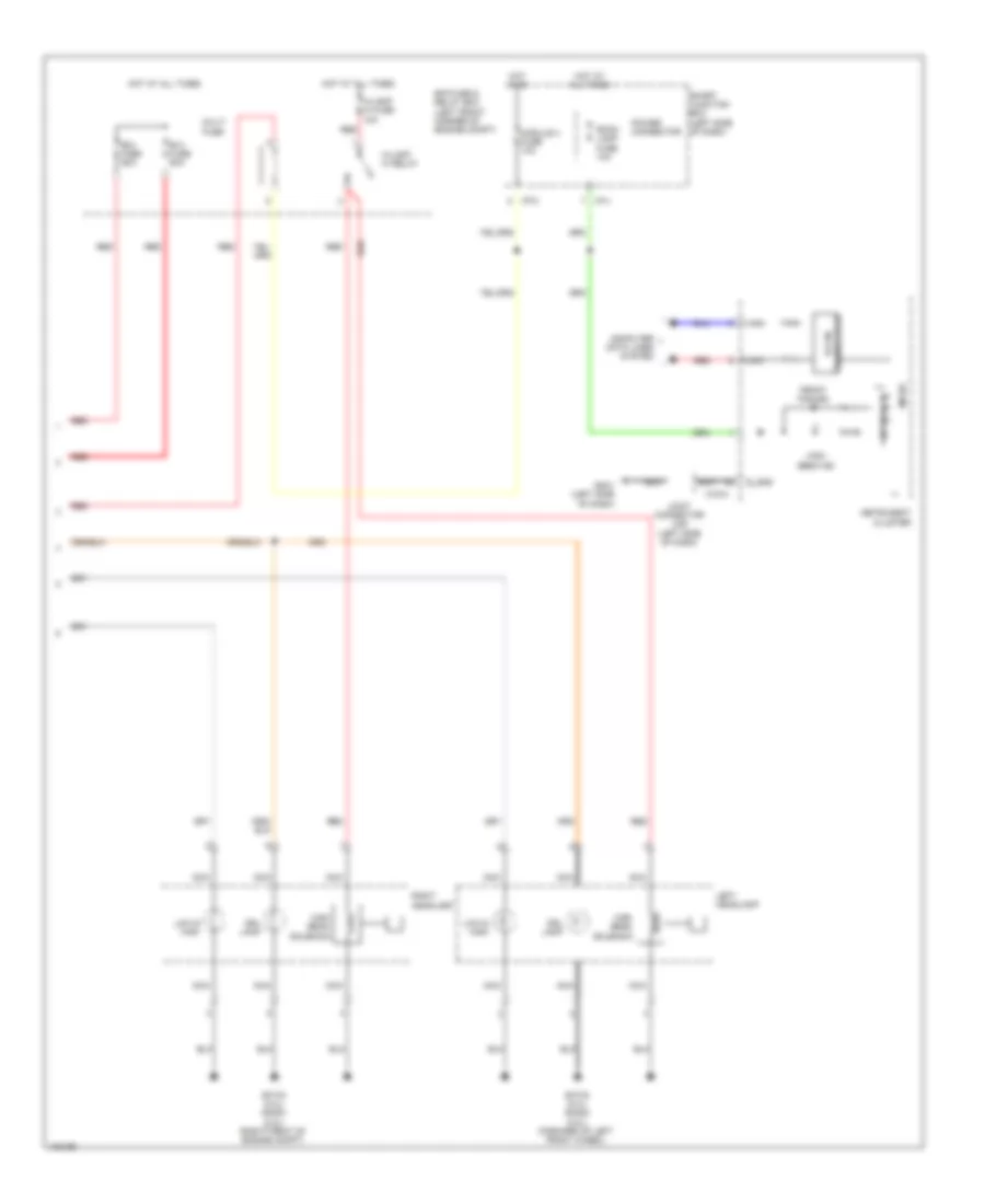 Headlights Wiring Diagram (2 of 2) for Hyundai Tucson Limited 2014