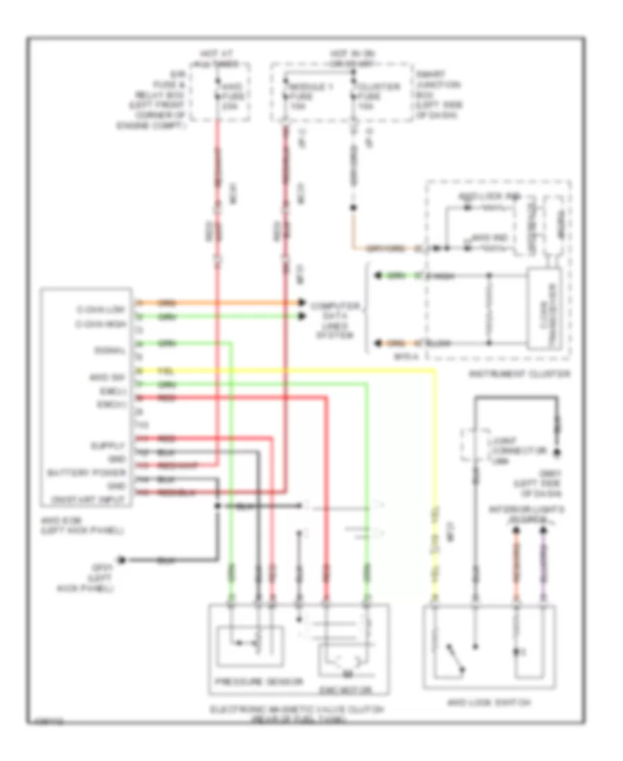 4WD Wiring Diagram for Hyundai Tucson Limited 2014