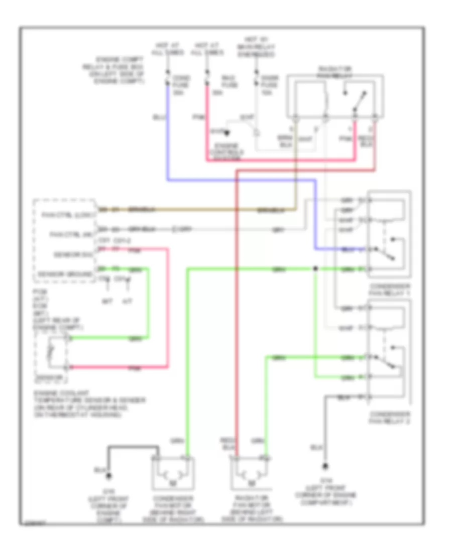 Cooling Fan Wiring Diagram for Hyundai Accent GLS 2006