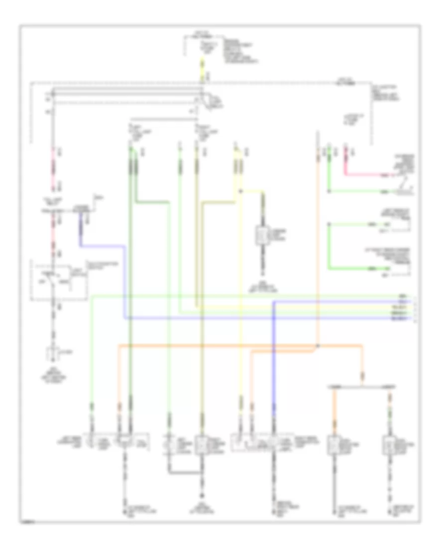 Exterior Lamps Wiring Diagram (1 of 2) for Hyundai Accent GLS 2006