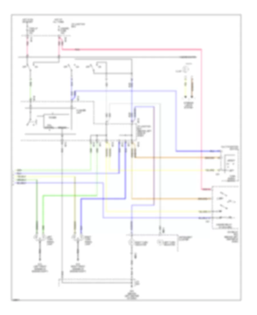 Exterior Lamps Wiring Diagram 2 of 2 for Hyundai Accent GLS 2006