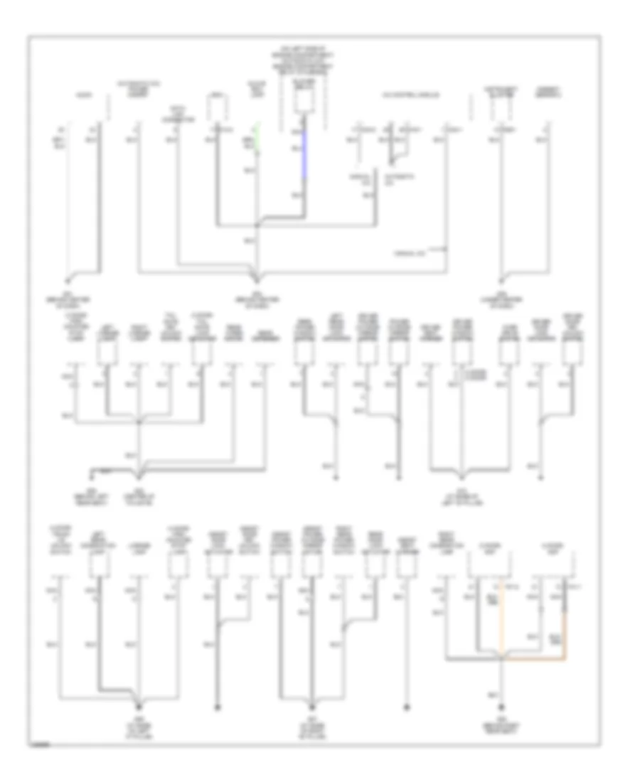 Ground Distribution Wiring Diagram 1 of 3 for Hyundai Accent GLS 2006