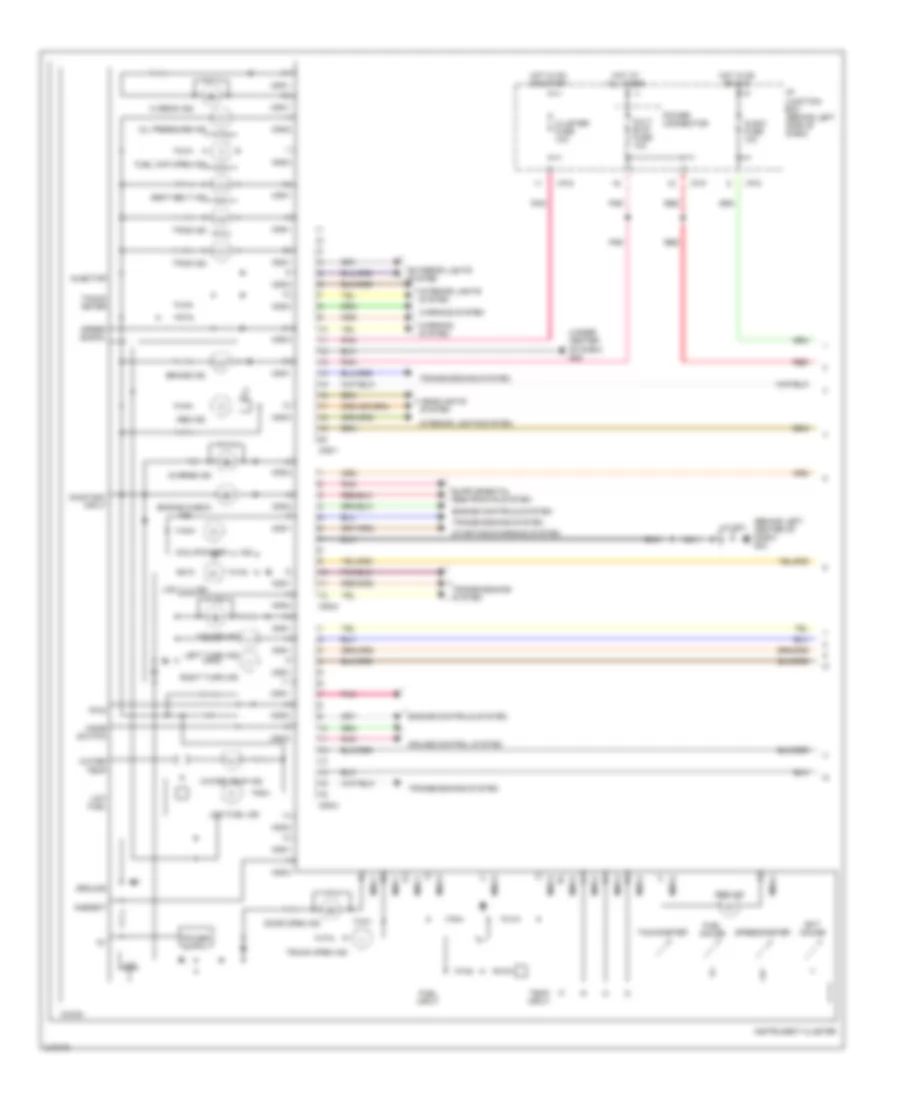 Instrument Cluster Wiring Diagram 1 of 2 for Hyundai Accent GLS 2006