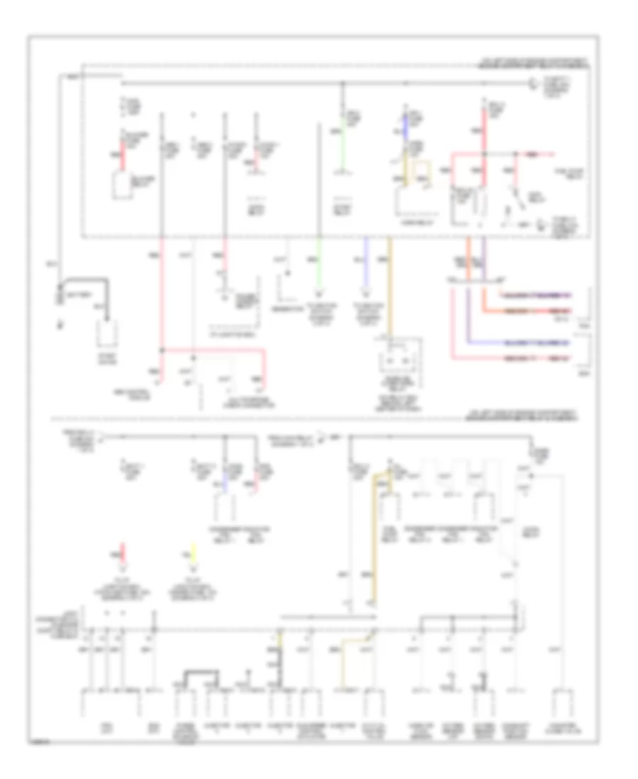 Power Distribution Wiring Diagram 1 of 4 for Hyundai Accent GLS 2006