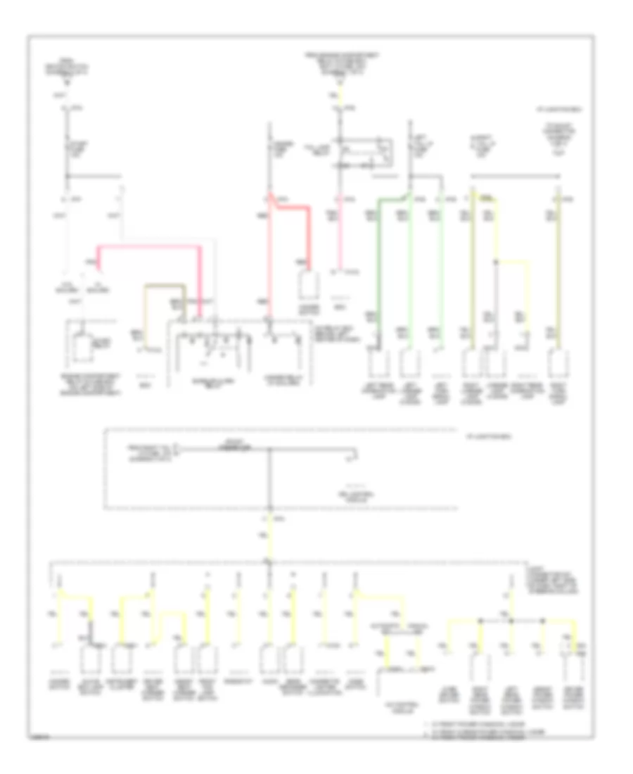 Power Distribution Wiring Diagram 4 of 4 for Hyundai Accent GLS 2006