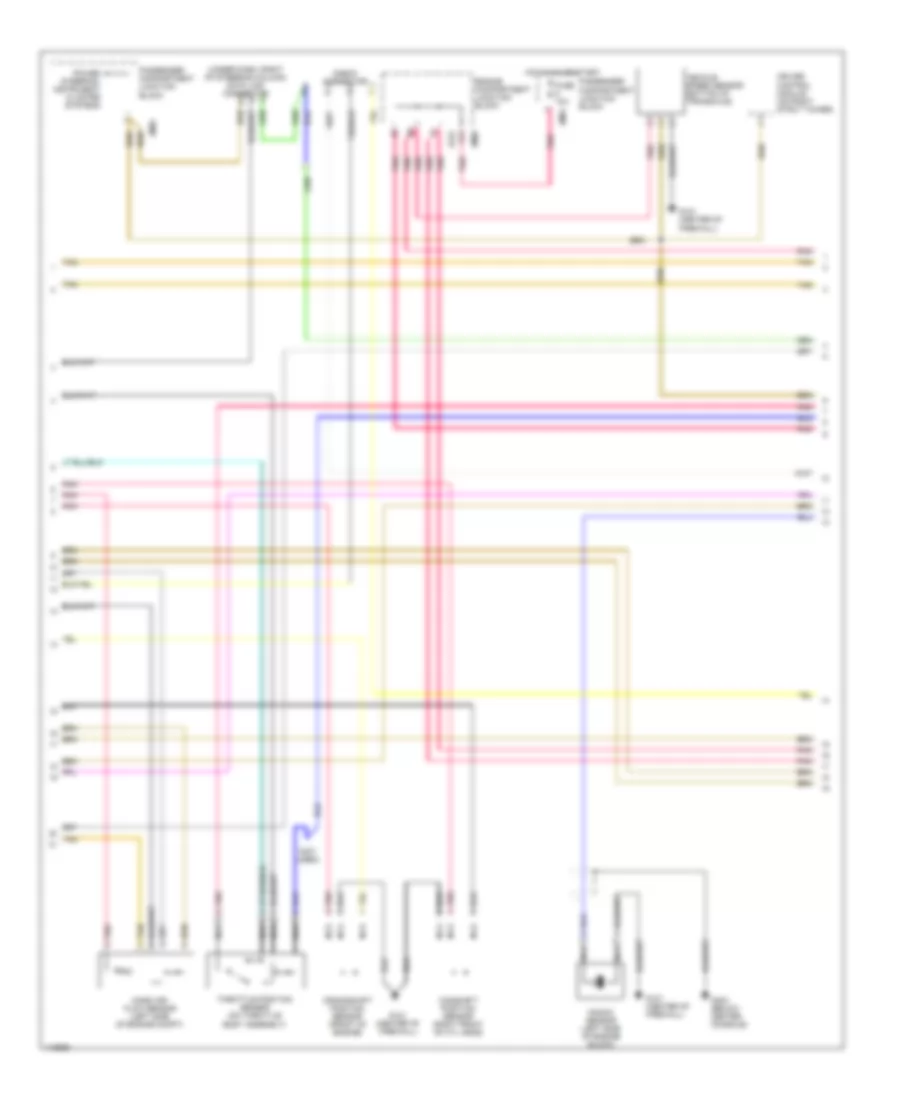 2.4L, Engine Performance Wiring Diagrams, AT (3 of 4) for Hyundai Sonata GLS 1999