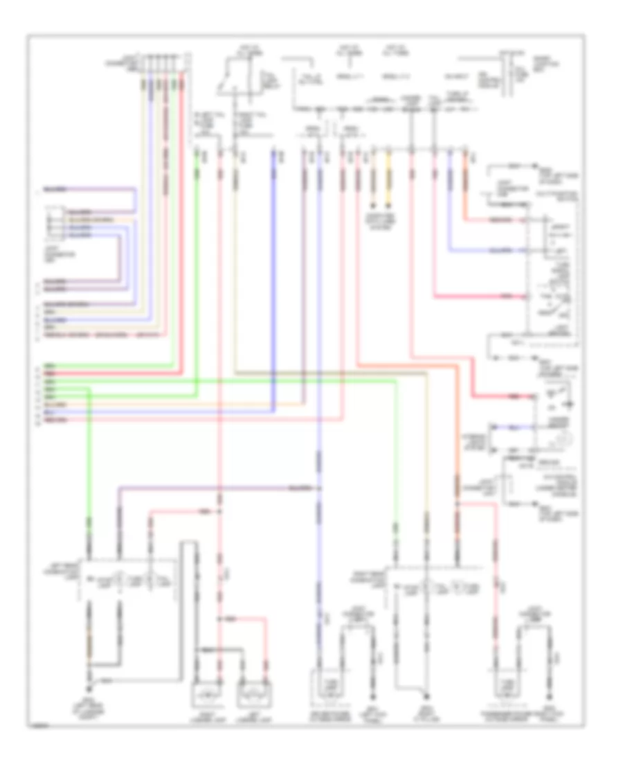 Exterior Lamps Wiring Diagram 2 of 2 for Hyundai Veloster 2014