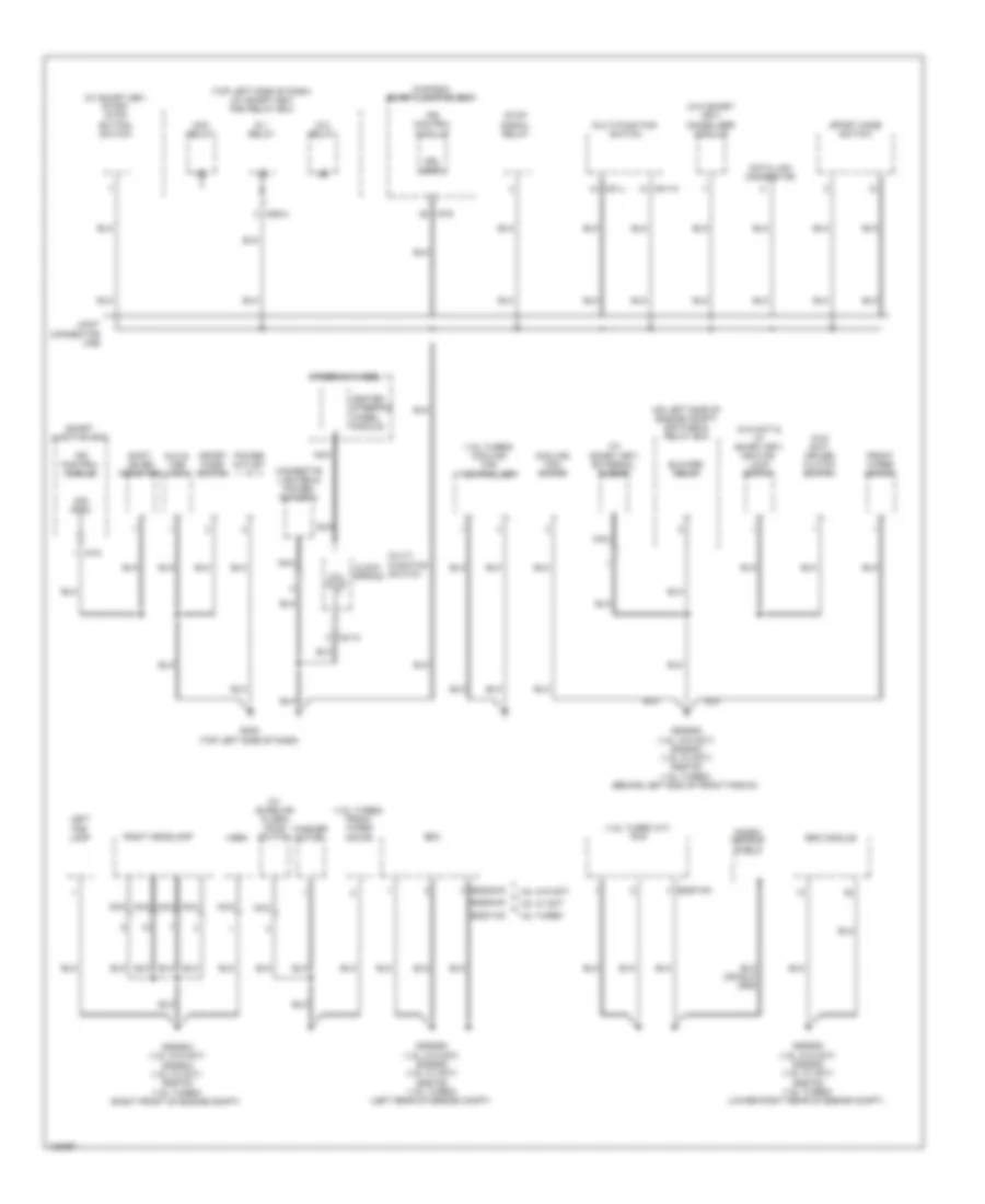 Ground Distribution Wiring Diagram (2 of 4) for Hyundai Veloster 2014