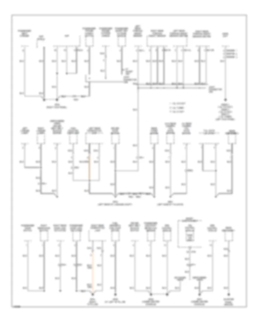 Ground Distribution Wiring Diagram 4 of 4 for Hyundai Veloster 2014