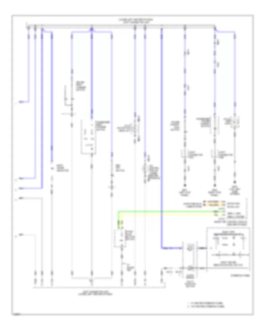 Instrument Illumination Wiring Diagram (2 of 2) for Hyundai Veloster 2014