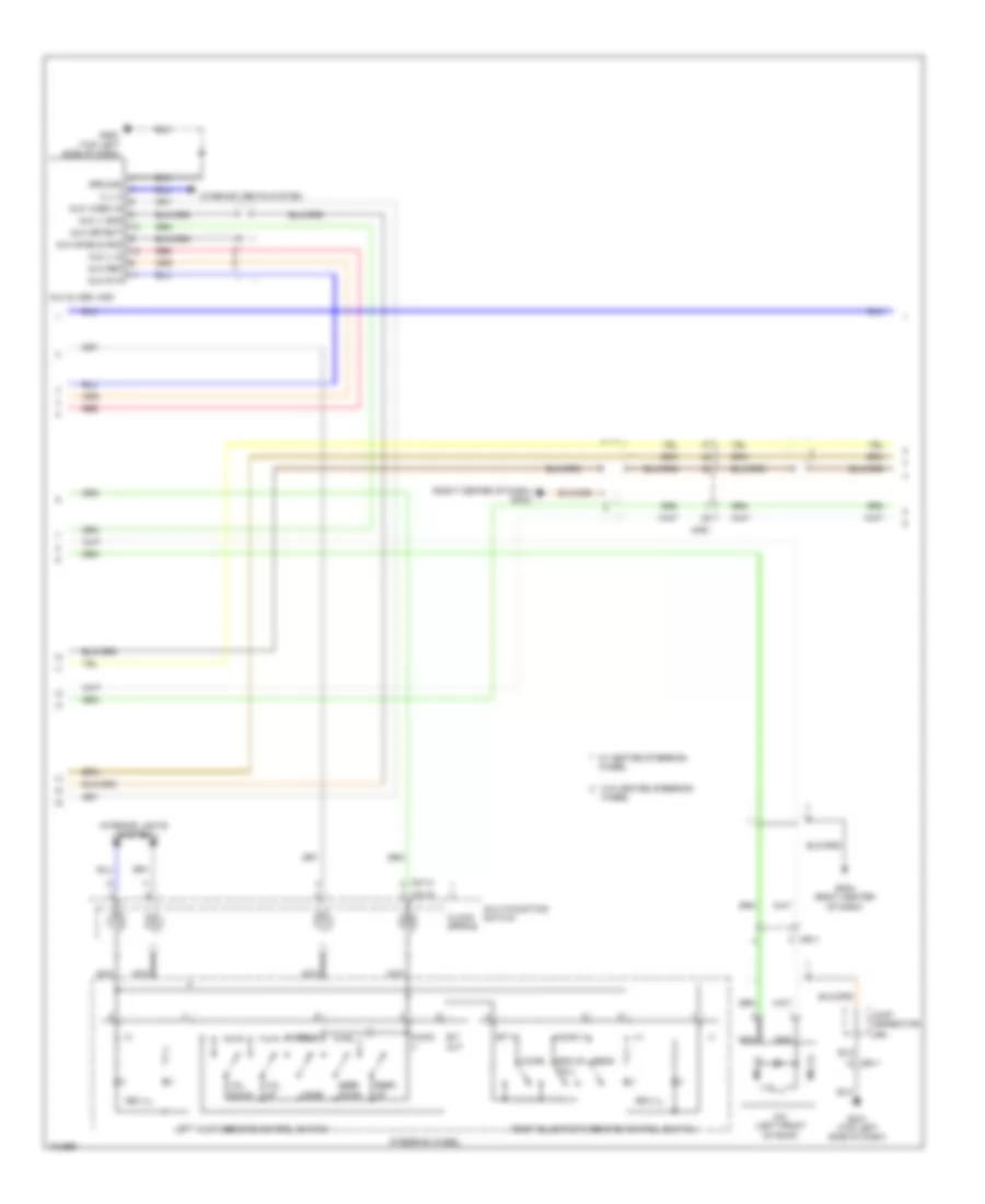 Navigation Wiring Diagram, with Amplifier (2 of 3) for Hyundai Veloster 2014