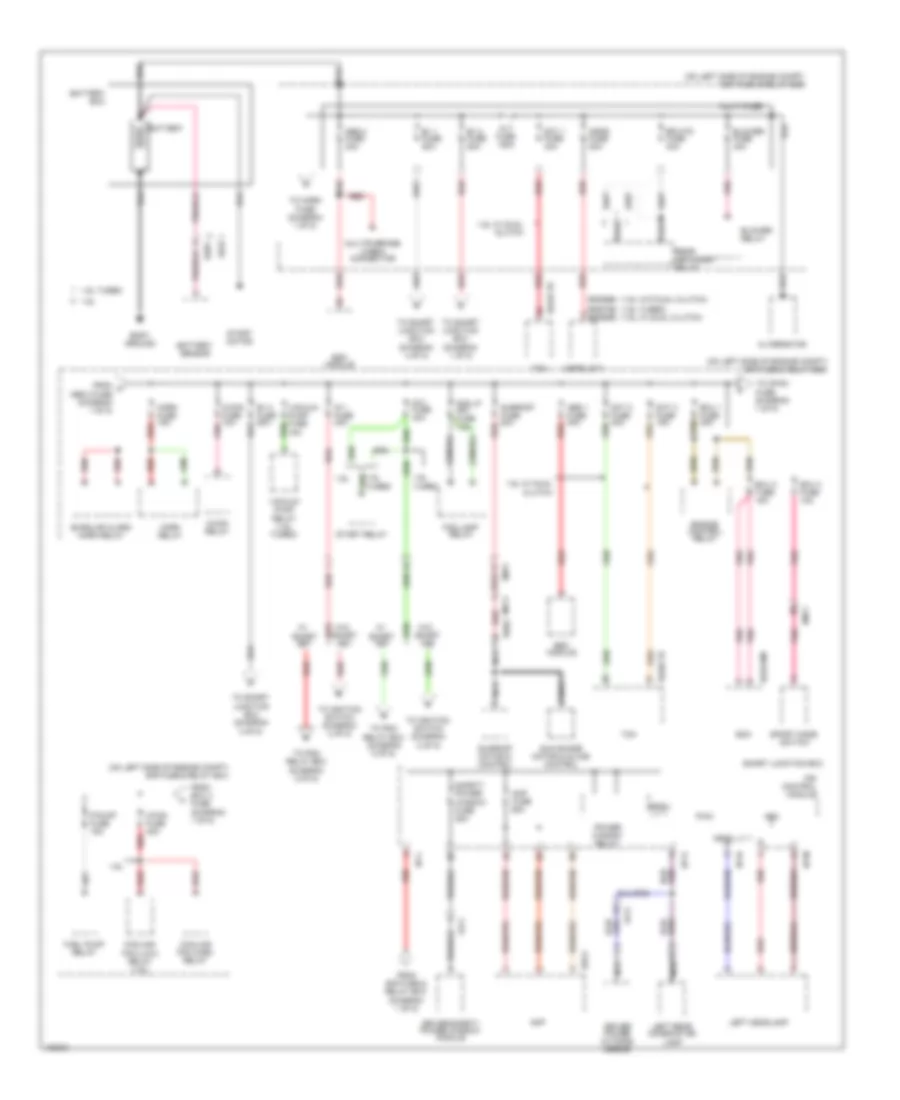 Power Distribution Wiring Diagram 1 of 5 for Hyundai Veloster 2014