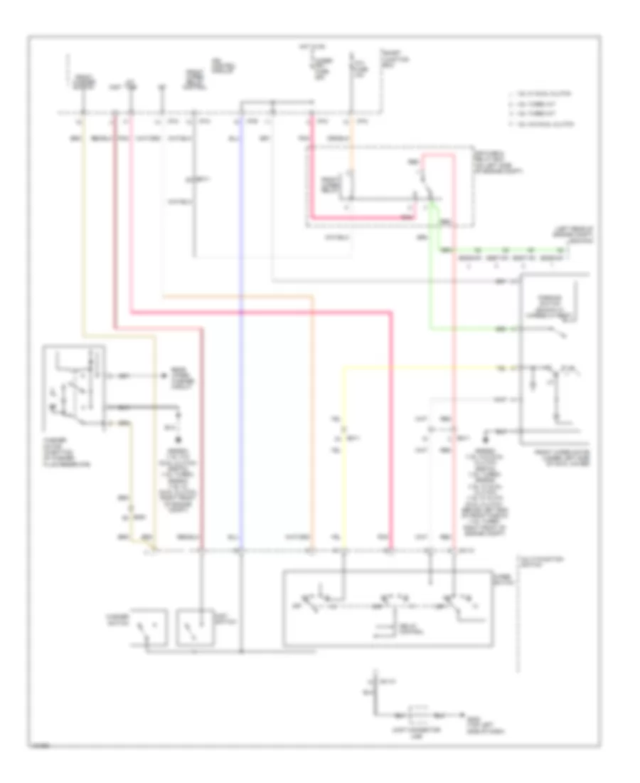 Front Wiper Washer Wiring Diagram for Hyundai Veloster 2014