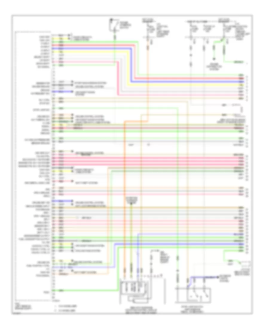 3.3L, Engine Performance Wiring Diagram (1 of 5) for Hyundai Santa Fe GLS 2009