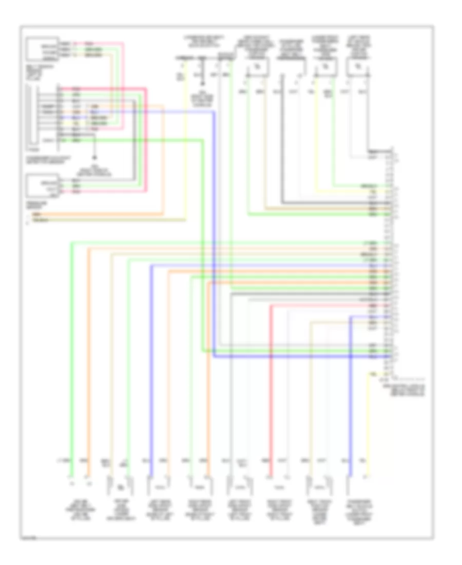 Supplemental Restraints Wiring Diagram (2 of 2) for Hyundai Santa Fe GLS 2009