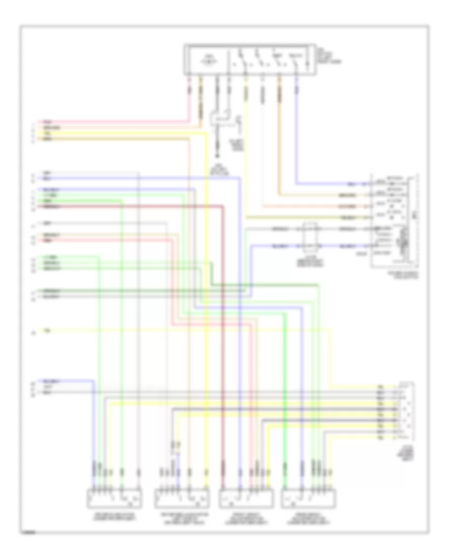 Memory Systems Wiring Diagram 2 of 2 for Hyundai Azera Limited 2006