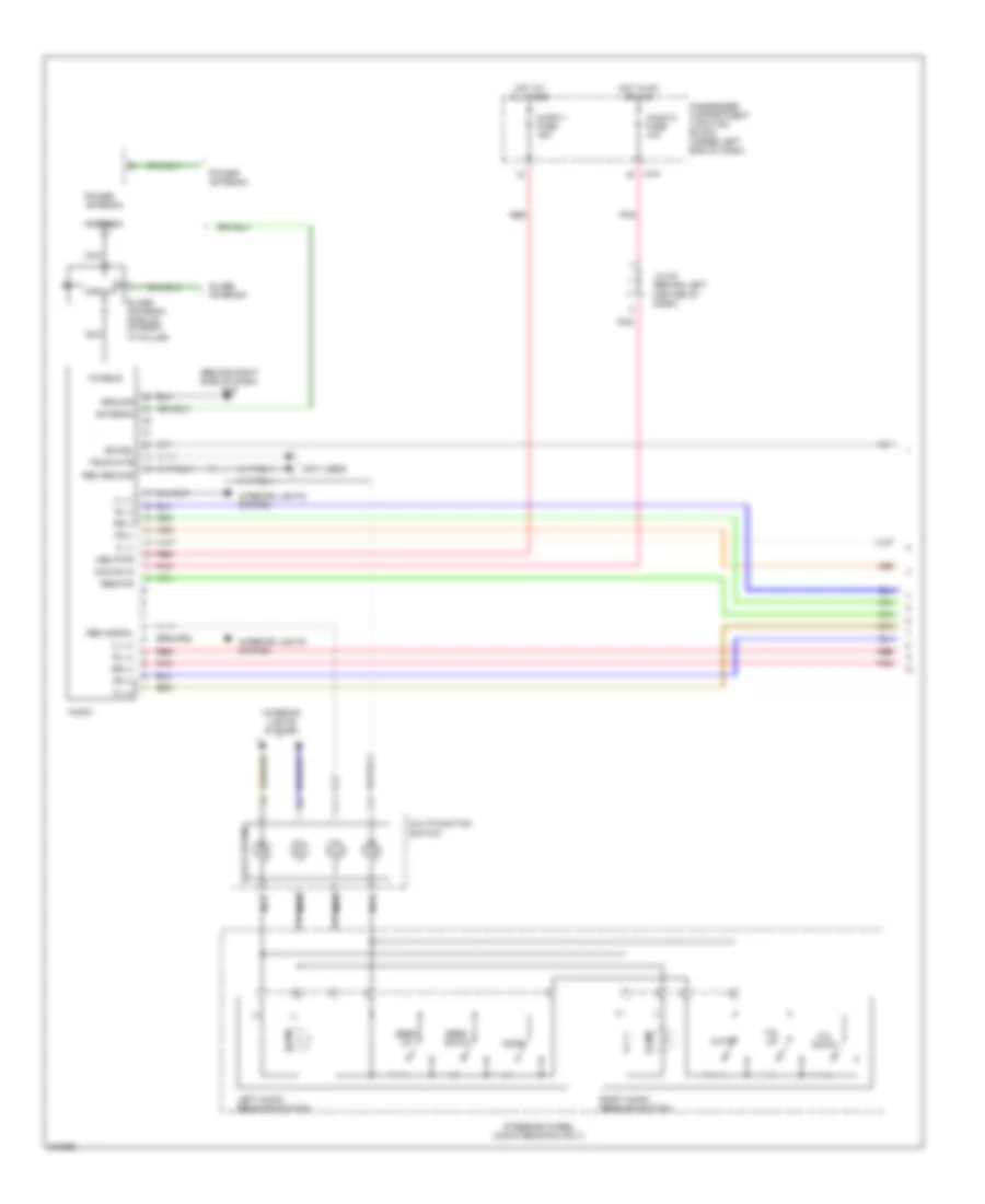 Radio Wiring Diagram with Amplifier 1 of 2 for Hyundai Azera Limited 2006