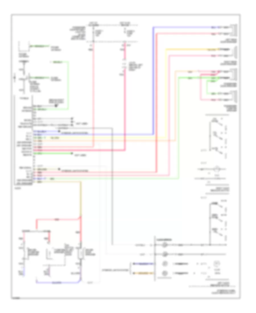 Radio Wiring Diagram, without Amplifier for Hyundai Azera Limited 2006