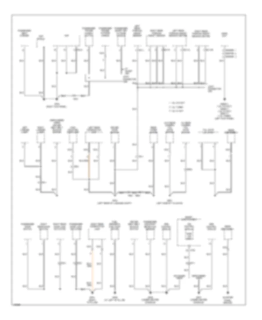 Ground Distribution Wiring Diagram (4 of 4) for Hyundai Veloster Turbo 2014