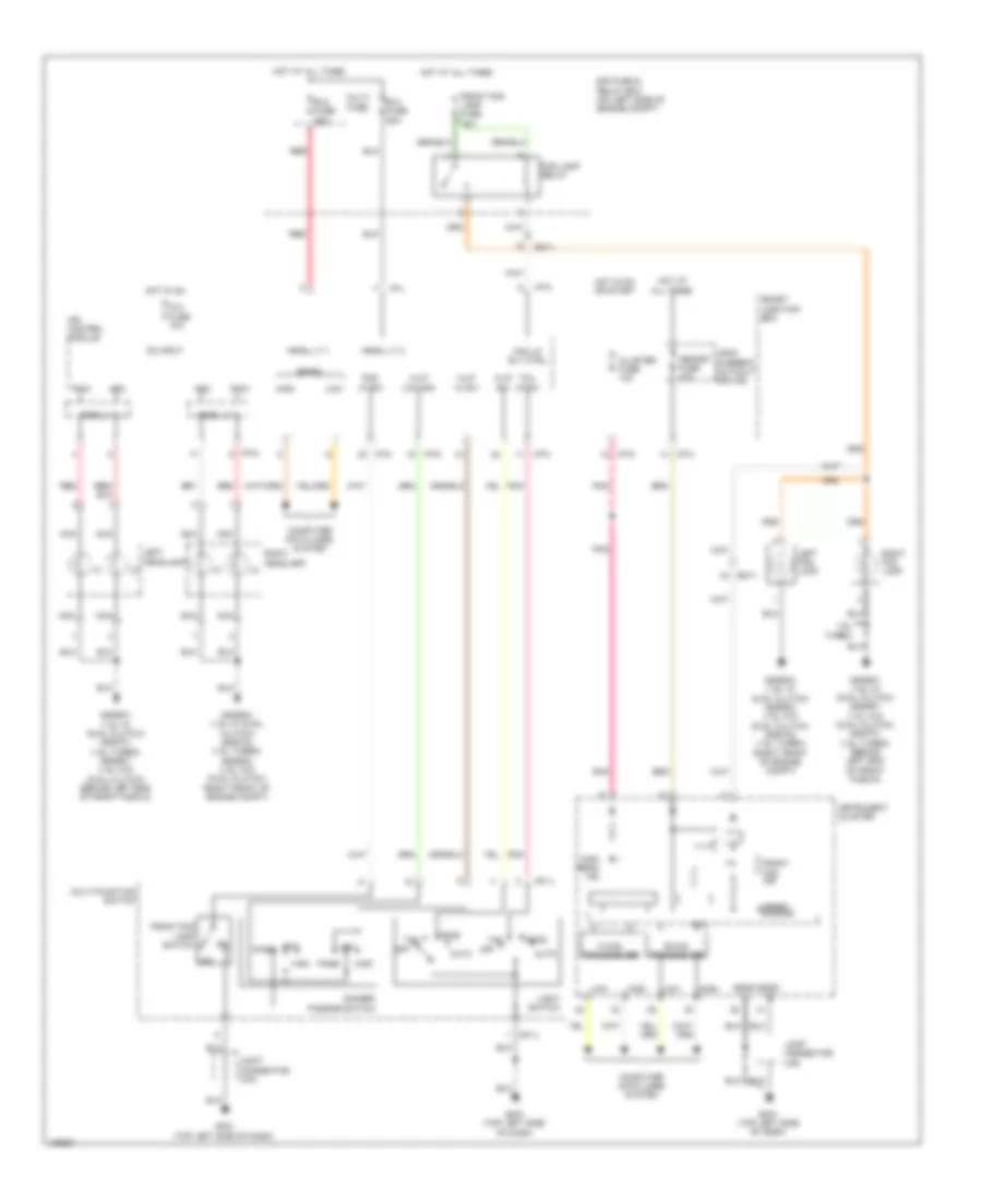 Headlamps Wiring Diagram for Hyundai Veloster Turbo 2014