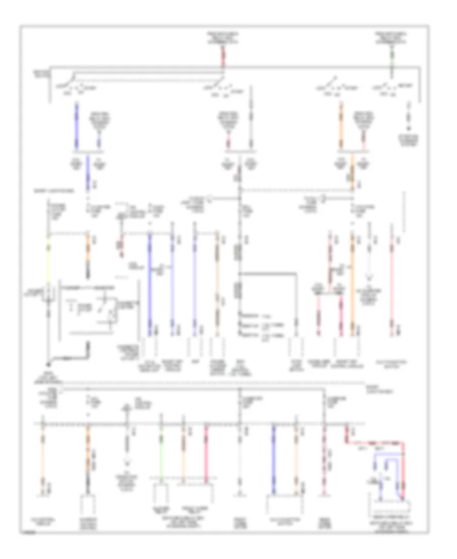 Power Distribution Wiring Diagram 2 of 5 for Hyundai Veloster Turbo 2014