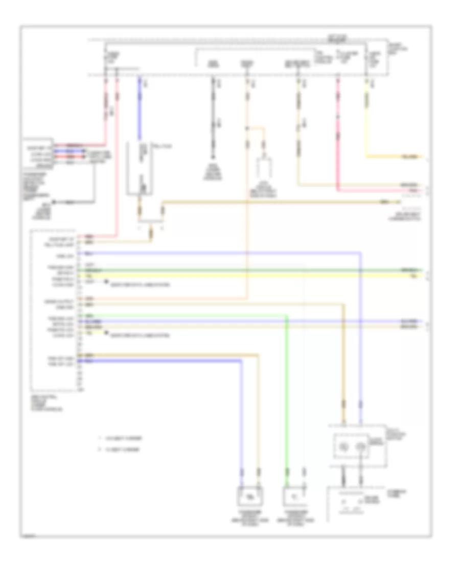 Supplemental Restraints Wiring Diagram Advanced 1 of 3 for Hyundai Veloster Turbo 2014