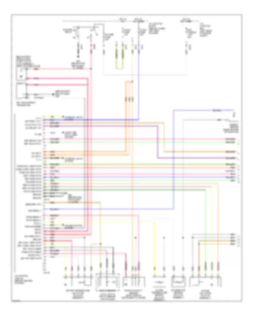 Automatic A C Wiring Diagram 1 of 2 for Hyundai Santa Fe SE 2009