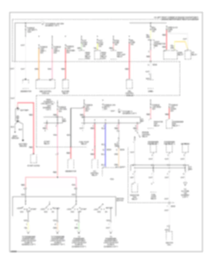 Power Distribution Wiring Diagram 1 of 7 for Hyundai Elantra GLS 2006