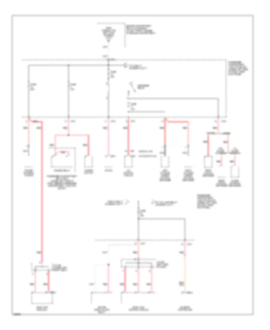 Power Distribution Wiring Diagram 3 of 7 for Hyundai Elantra GLS 2006
