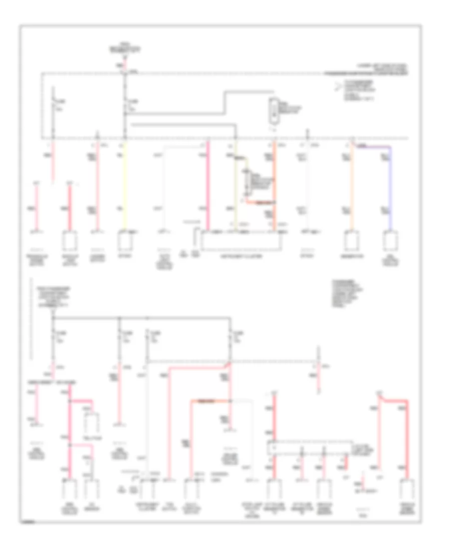Power Distribution Wiring Diagram 7 of 7 for Hyundai Elantra GLS 2006