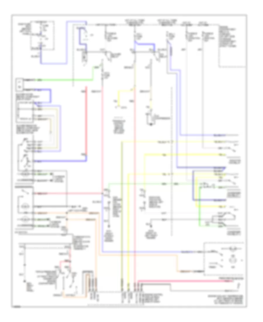 Manual A C Wiring Diagram for Hyundai Accent GL 2000