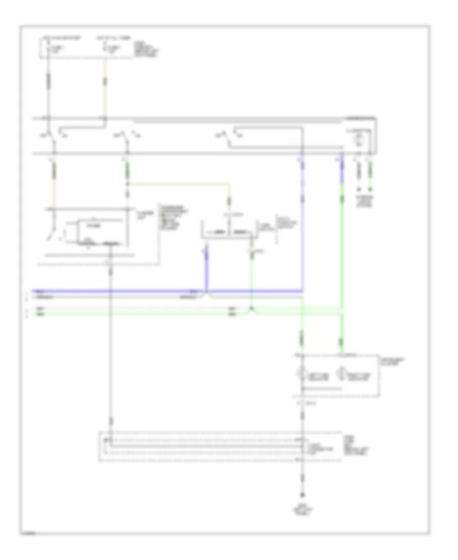 Exterior Lamps Wiring Diagram, 2  3 Doors (2 of 2) for Hyundai Accent GL 2000