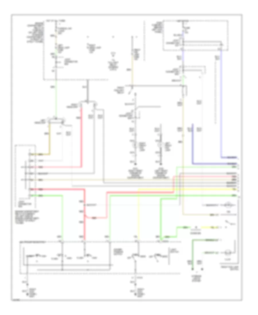 Headlight Wiring Diagram with DRL 1 of 2 for Hyundai Accent GL 2000