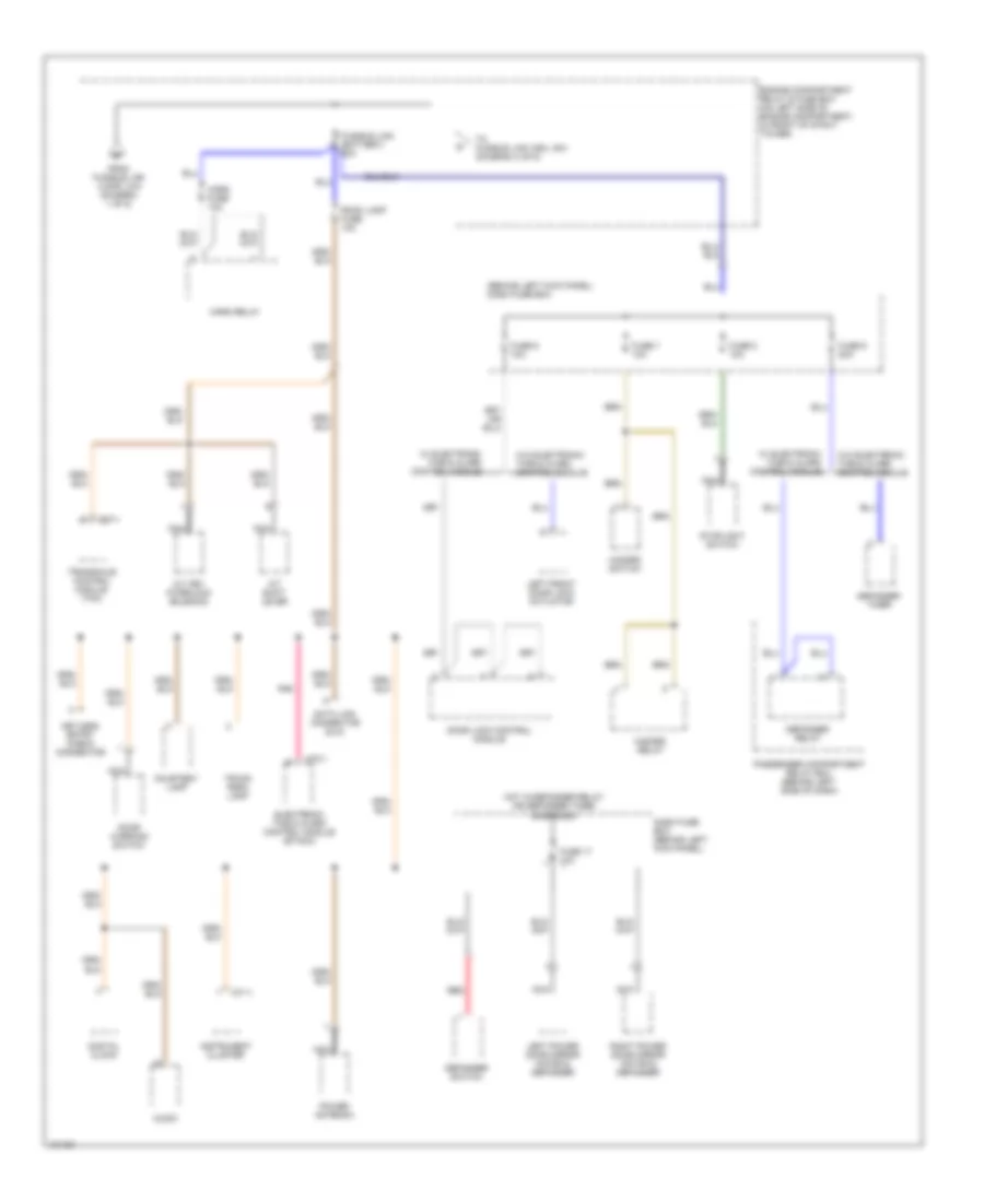 Power Distribution Wiring Diagram (3 of 5) for Hyundai Accent GL 2000