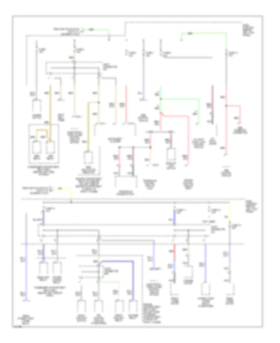 Power Distribution Wiring Diagram (5 of 5) for Hyundai Accent GL 2000